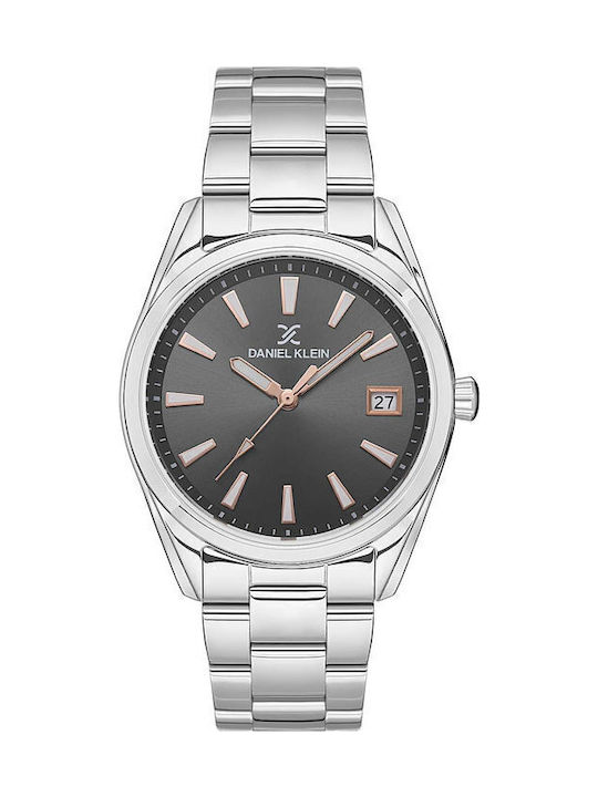 Daniel Klein Women's Watch with Silver Metal Br...