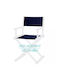 Marine Business Πανί Καρέκλας Σκηνοθέτη Μπλε Navy Blue 63x42εκ.