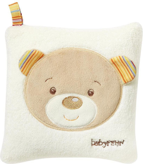 Fehn Babyspielzeug Anti-ticking Perch - Teddy aus Stoff für 0++ Monate