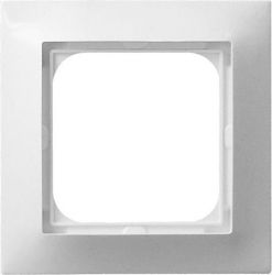 Ospel Switch Frame 1 Position in White Color R-1Y