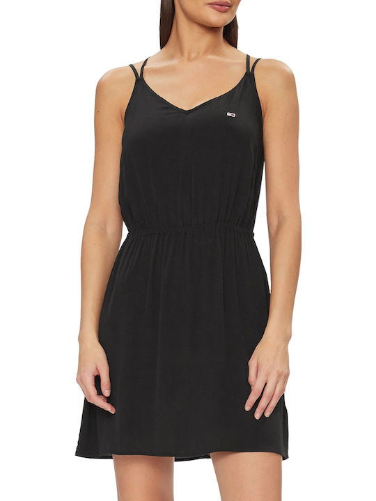 Tommy Hilfiger Essential Summer Mini Dress Blac...