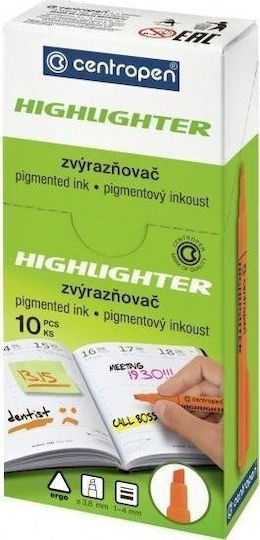 Centropen Μαρκαδόροι Υπογράμμισης Purple Σετ 10τμχ