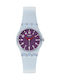 Swatch Swatch Women's Watch with Blue Rubber Strap