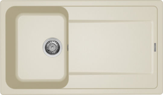 Elleci Life 400 LG240062 Drop-In Мивка от Синтетичен Гранит Ш86xД50см Bianco Antico