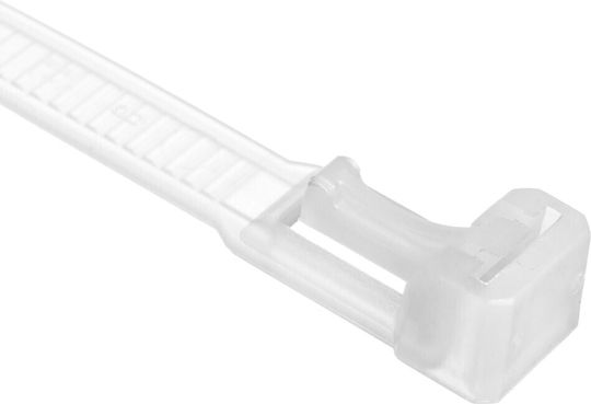 EM Group Legături Cablu Din Plastic 250mmx7.5mm În Culoare Albă 100 Bucăți BMWB5252E