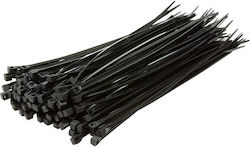 LogiLink Pack of 100pcs Black Plastic Cable Ties KAB0002B