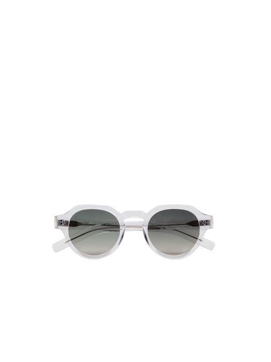 Kaleos Sunglasses with Transparent Plastic Frame and Gray Lens OPPENHEIMER 5