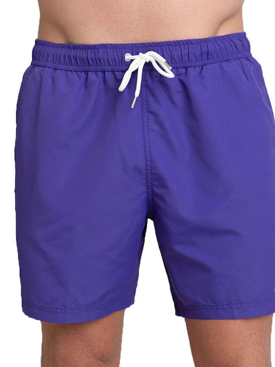 Franklin & Marshall Herren Badebekleidung Shorts Lila