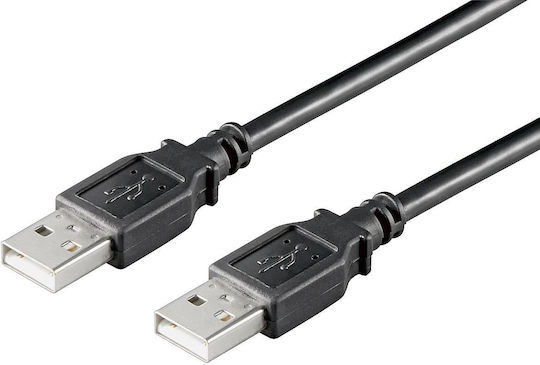 Microconnect USB 2.0 Kabel USB-A-Stecker - USB-A-Stecker Schwarz 0.5m USBAA05B