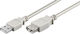 Microconnect USB 2.0 Cable USB-A male - USB-A female Γκρι 0.1m USBAAF01