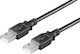 Microconnect USB 2.0 Кабел USB-A мъжки - USB-A мъжки Черен 1м USBAA1B