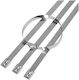 Cable Ties Plastic 200mmx4.6mm In Gray Colour 100pcs DA128