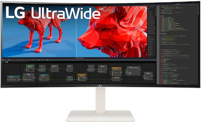 LG 38WR85QC-W Ultrawide IPS Curved Monitor 37.5" QHD 3840x1600 144Hz με Χρόνο Απόκρισης 1ms GTG