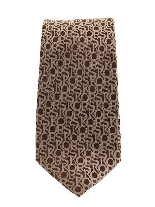 Michael Kors Men's Tie Silk Printed in Beige Color