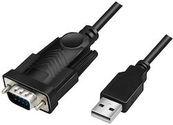 LogiLink Καλώδιο USB-A σε RS232 9-pin male 1.5m (AU0048A)