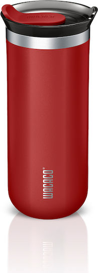 Wacaco Octaroma Grande Travel Mug Ποτήρι Θερμός Ανοξείδωτο BPA Free 435ml Carmine Red με Επιστόμιο
