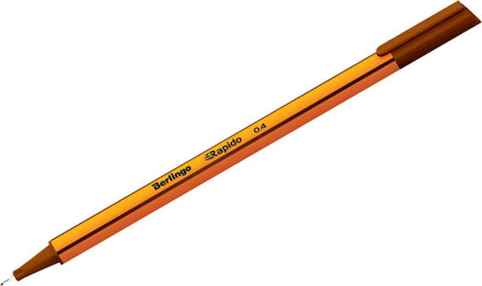 Berlingo Μαρκαδόροι Σχεδίου Brown 0.4mm Σετ 12τμχ
