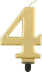 GoDan Geburtstagskerze Nummer in Gold Farbe PF-...
