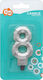 GoDan Geburtstagskerze Nummer in Gray Farbe PF-...