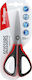 Berlingo Scissors 17.5cm with Metallic Blade Red 1pcs