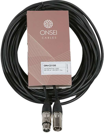 Onsei XLR male to XLR female 15m Cable (ON-C3150)