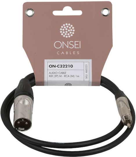 Onsei XLR male to RCA male 1m Cable (ON-C32210)