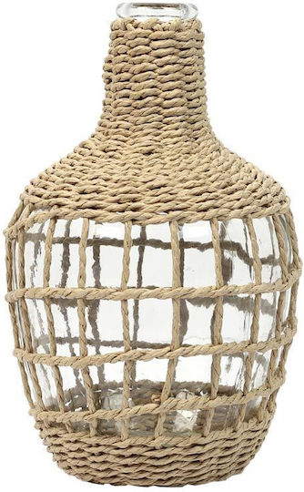Декоративна ваза Стъкло Прозрачен 18x16x25.5см 1бр