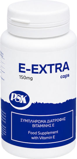 PSK E-Extra Βιταμίνη για τo Δέρμα & Αντιοξειδωτική δράση 600mg 60 κάψουλες