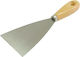 Proline Spatula Metallic 80mm with Wooden Handle 31080