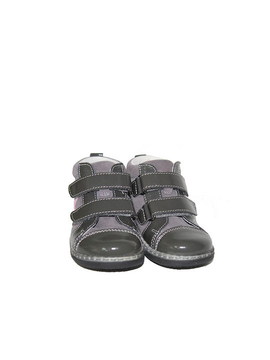 Balocchi Kids Leather Boots Gray