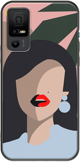Brunette Umschlag Rückseite Silikon Mehrfarbig (TCL 40 NXTPAPER 5G)