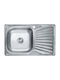 Inter Ceramic Tampico ICTMPC8050 Drop-In Мивка Десен Inox Ш80xД50см Сребрист
