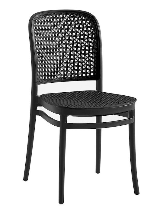 Outdoor Chair Polypropylene Florence Black 1pcs 41x41x83cm.