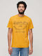 Superdry Ovin Cooper Label Script Herren T-Shirt Kurzarm Gelb