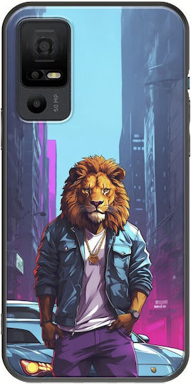 Street Animals Lion Задна корица Силикон Многоцветен (TCL 40 NXTPAPER 5G)
