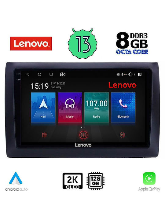 Lenovo Car Audio System for Fiat Stilo 2001-2007 (Bluetooth/USB/AUX/WiFi/GPS/Apple-Carplay/Android-Auto) with Touch Screen 9"