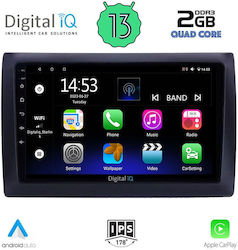 Digital IQ Car-Audiosystem für Fiat Stil 2001-2007 (Bluetooth/USB/AUX/WiFi/GPS/Apple-Carplay/Android-Auto) mit Touchscreen 9"