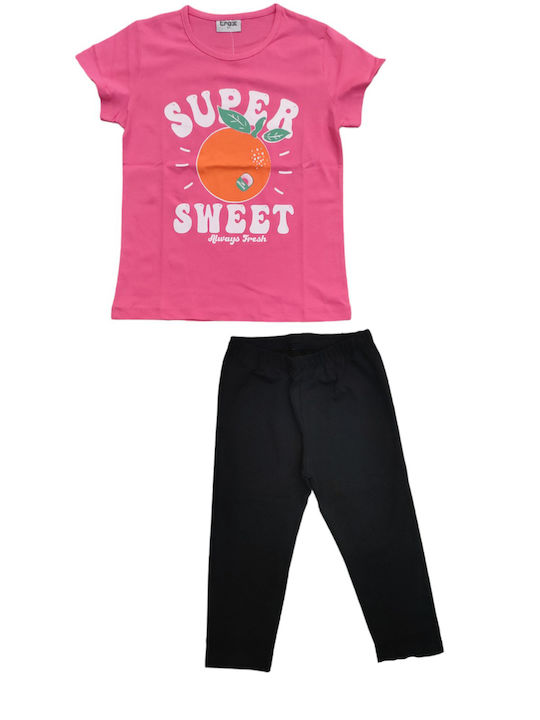 Trax Kids Set with Leggings Summer 2pcs Fuchsia