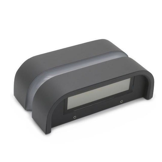 Adeleq Wall-Mounted Outdoor Spot Light LED IP64 23W with Warm White Light Double Beam