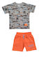 Trax Kids Set with Shorts Summer 2pcs gri