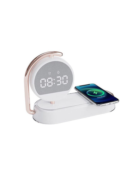 Tabletop Digital Clock with Alarm & Wireless Charging 105285