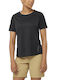 Salomon Women's Athletic Blouse Short Sleeve Fast Drying Black