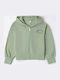 Kinder-Sweatshirtjacke khaki