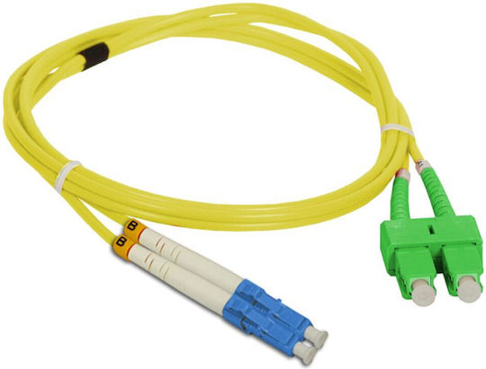A-LAN A-LAN Optical Fiber Cable SC-APC 5m Yellow