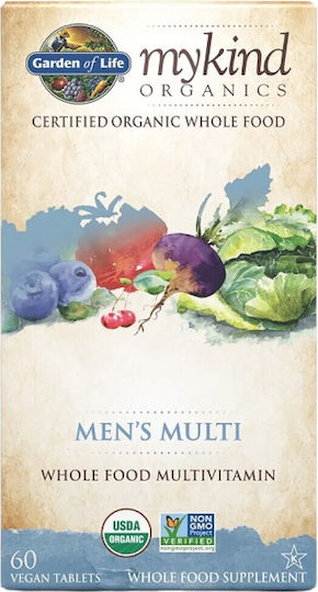 Garden Of Life Mykind Men's Multi Мултивитамин 60 вегетариански капсули