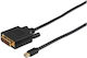 Microconnect Kabel DVI-D-Stecker - Mini-DisplayPort-Stecker 2m Schwarz (MDPDVI2B)
