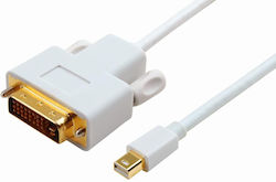 Microconnect Cable DVI-D male - mini DisplayPort male 2m Λευκό (MDPDVI2)
