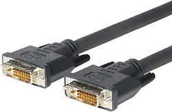 Vivolink Cable DVI-D male - DVI-D male 5m Μαύρο (PRODVIHD5)
