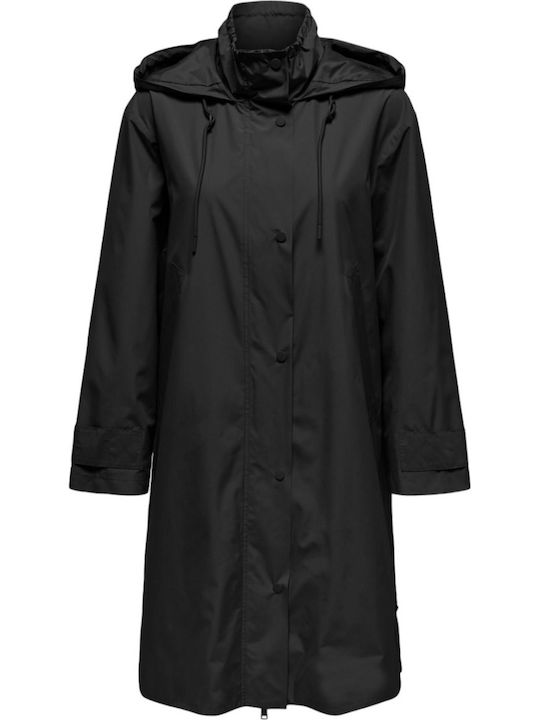 Only Γυναικεία Black Καμπαρντίνα