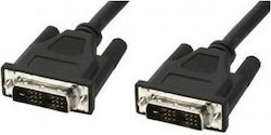 Techly Cable DVI-D male - DVI-D male 5m Μαύρο (ICOC-DVI-8050)